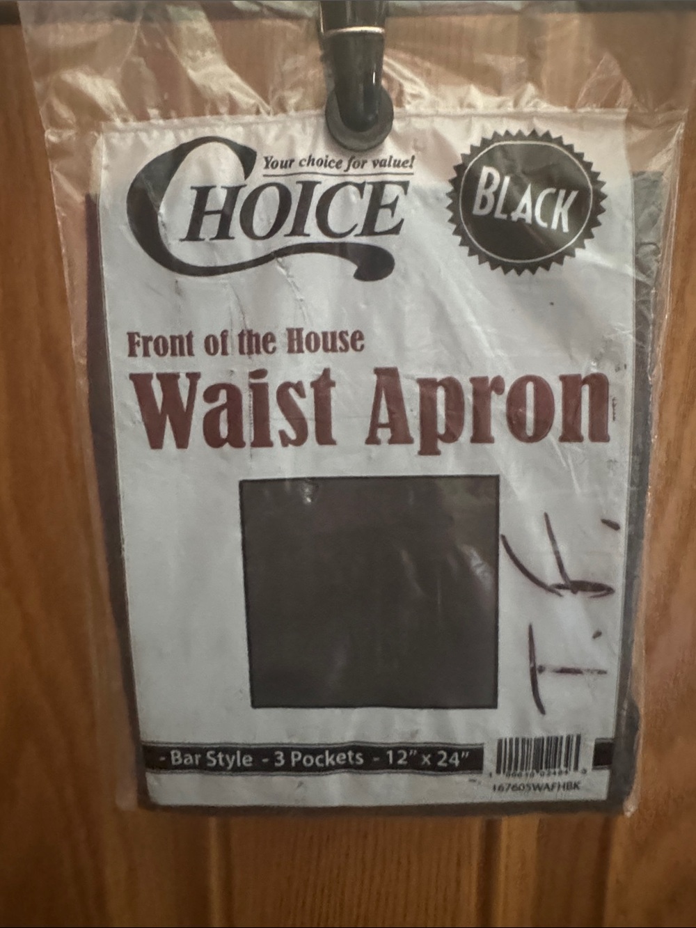 Choice Front of the House Waist Apron - Black
